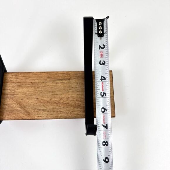 Kate and Laurel Rossmore Farmhouse 5-Hook Wall Hanging Coat Rack Natural Rustic - Picture 10 of 10